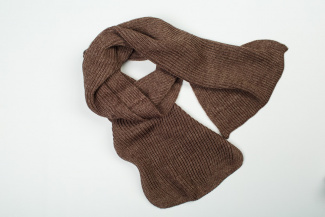 Scarf with English knitting